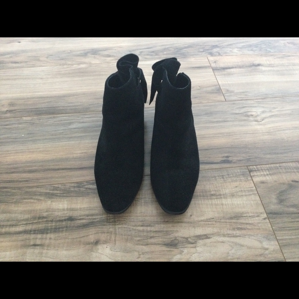 Torrid Black boots with bow detail